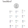 image:imageBeadsland 120pcs Multi Shapes Crystal AB Flatback Rhinestones Kit Glass Crystal Rhinestones for Nails 12 Shapes SetSet 07