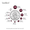 image:imagebeadsland 1440pcs Flat Back Crystal Rhinestones Round Gems for Nail Art and Craft Glue Fix CrystalAB SS10 2729mmAmethyst