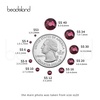 image:imagebeadsland 1440pcs Flat Back Crystal Rhinestones Round Gems for Nail Art and Craft Glue Fix CrystalAB SS10 2729mmAmethyst