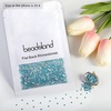 image:imagebeadsland 1440pcs Flat Back Crystal Rhinestones Round Gems for Nail Art and Craft Glue Fix CrystalAB SS10 2729mmAquamarine