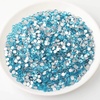 image:imagebeadsland 1440pcs Flat Back Crystal Rhinestones Round Gems for Nail Art and Craft Glue Fix CrystalAB SS10 2729mmAquamarine