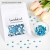 image:imagebeadsland 1440pcs Flat Back Crystal Rhinestones Round Gems for Nail Art and Craft Glue Fix CrystalAB SS10 2729mmAquamarine