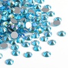 image:imagebeadsland 1440pcs Flat Back Crystal Rhinestones Round Gems for Nail Art and Craft Glue Fix CrystalAB SS10 2729mmAquamarine Ab