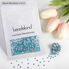 image:imagebeadsland 1440pcs Flat Back Crystal Rhinestones Round Gems for Nail Art and Craft Glue Fix CrystalAB SS10 2729mmAquamarine Ab