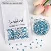 image:imagebeadsland 1440pcs Flat Back Crystal Rhinestones Round Gems for Nail Art and Craft Glue Fix CrystalAB SS10 2729mmAquamarine Ab