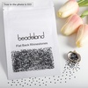 image:imagebeadsland 1440pcs Flat Back Crystal Rhinestones Round Gems for Nail Art and Craft Glue Fix CrystalAB SS10 2729mmBlack