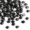 image:imagebeadsland 1440pcs Flat Back Crystal Rhinestones Round Gems for Nail Art and Craft Glue Fix CrystalAB SS10 2729mmBlack