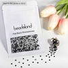 image:imagebeadsland 1440pcs Flat Back Crystal Rhinestones Round Gems for Nail Art and Craft Glue Fix CrystalAB SS10 2729mmBlack
