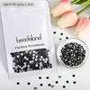 image:imagebeadsland 1440pcs Flat Back Crystal Rhinestones Round Gems for Nail Art and Craft Glue Fix CrystalAB SS10 2729mmBlack