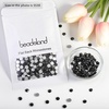 image:imagebeadsland 1440pcs Flat Back Crystal Rhinestones Round Gems for Nail Art and Craft Glue Fix CrystalAB SS10 2729mmBlack