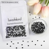 image:imagebeadsland 1440pcs Flat Back Crystal Rhinestones Round Gems for Nail Art and Craft Glue Fix CrystalAB SS10 2729mmBlack