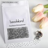 image:imagebeadsland 1440pcs Flat Back Crystal Rhinestones Round Gems for Nail Art and Craft Glue Fix CrystalAB SS10 2729mmBlack Diamond