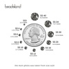 image:imagebeadsland 1440pcs Flat Back Crystal Rhinestones Round Gems for Nail Art and Craft Glue Fix CrystalAB SS10 2729mmBlack Diamond
