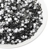 image:imagebeadsland 1440pcs Flat Back Crystal Rhinestones Round Gems for Nail Art and Craft Glue Fix CrystalAB SS10 2729mmBlack Diamond