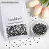 image:imagebeadsland 1440pcs Flat Back Crystal Rhinestones Round Gems for Nail Art and Craft Glue Fix CrystalAB SS10 2729mmBlack Diamond