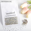 image:imagebeadsland 1440pcs Flat Back Crystal Rhinestones Round Gems for Nail Art and Craft Glue Fix CrystalAB SS10 2729mmBlue Moonlight