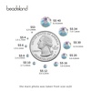 image:imagebeadsland 1440pcs Flat Back Crystal Rhinestones Round Gems for Nail Art and Craft Glue Fix CrystalAB SS10 2729mmBlue Moonlight
