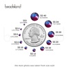 image:imagebeadsland 1440pcs Flat Back Crystal Rhinestones Round Gems for Nail Art and Craft Glue Fix CrystalAB SS10 2729mmBlue Volcano