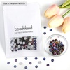 image:imagebeadsland 1440pcs Flat Back Crystal Rhinestones Round Gems for Nail Art and Craft Glue Fix CrystalAB SS10 2729mmBlue Volcano