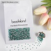 image:imagebeadsland 1440pcs Flat Back Crystal Rhinestones Round Gems for Nail Art and Craft Glue Fix CrystalAB SS10 2729mmBlue Zircon