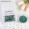 image:imagebeadsland 1440pcs Flat Back Crystal Rhinestones Round Gems for Nail Art and Craft Glue Fix CrystalAB SS10 2729mmBlue Zircon
