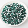 image:imagebeadsland 1440pcs Flat Back Crystal Rhinestones Round Gems for Nail Art and Craft Glue Fix CrystalAB SS10 2729mmBlue Zircon