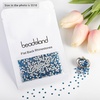 image:imagebeadsland 1440pcs Flat Back Crystal Rhinestones Round Gems for Nail Art and Craft Glue Fix CrystalAB SS10 2729mmCapri Blue