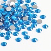 image:imagebeadsland 1440pcs Flat Back Crystal Rhinestones Round Gems for Nail Art and Craft Glue Fix CrystalAB SS10 2729mmCapri Blue