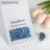 image:imagebeadsland 1440pcs Flat Back Crystal Rhinestones Round Gems for Nail Art and Craft Glue Fix CrystalAB SS10 2729mmCapri Blue
