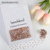 image:imagebeadsland 1440pcs Flat Back Crystal Rhinestones Round Gems for Nail Art and Craft Glue Fix CrystalAB SS10 2729mmChampagne