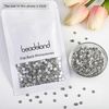 image:imagebeadsland 1440pcs Flat Back Crystal Rhinestones Round Gems for Nail Art and Craft Glue Fix CrystalAB SS10 2729mmCrystal