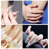image:imagebeadsland 1440pcs Flat Back Crystal Rhinestones Round Gems for Nail Art and Craft Glue Fix CrystalAB SS10 2729mmCrystal