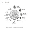 image:imagebeadsland 1440pcs Flat Back Crystal Rhinestones Round Gems for Nail Art and Craft Glue Fix CrystalAB SS10 2729mmCrystal