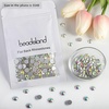 image:imagebeadsland 1440pcs Flat Back Crystal Rhinestones Round Gems for Nail Art and Craft Glue Fix CrystalAB SS10 2729mmCrystal AB