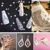 image:imagebeadsland 1440pcs Flat Back Crystal Rhinestones Round Gems for Nail Art and Craft Glue Fix CrystalAB SS10 2729mmCrystal AB