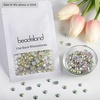 image:imagebeadsland 1440pcs Flat Back Crystal Rhinestones Round Gems for Nail Art and Craft Glue Fix CrystalAB SS10 2729mmCrystal AB