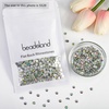 image:imagebeadsland 1440pcs Flat Back Crystal Rhinestones Round Gems for Nail Art and Craft Glue Fix CrystalAB SS10 2729mmCrystal AB