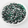 image:imagebeadsland 1440pcs Flat Back Crystal Rhinestones Round Gems for Nail Art and Craft Glue Fix CrystalAB SS10 2729mmEmerald