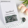 image:imagebeadsland 1440pcs Flat Back Crystal Rhinestones Round Gems for Nail Art and Craft Glue Fix CrystalAB SS10 2729mmEmerald