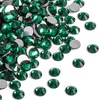image:imagebeadsland 1440pcs Flat Back Crystal Rhinestones Round Gems for Nail Art and Craft Glue Fix CrystalAB SS10 2729mmEmerald