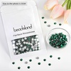 image:imagebeadsland 1440pcs Flat Back Crystal Rhinestones Round Gems for Nail Art and Craft Glue Fix CrystalAB SS10 2729mmEmerald