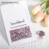 image:imagebeadsland 1440pcs Flat Back Crystal Rhinestones Round Gems for Nail Art and Craft Glue Fix CrystalAB SS10 2729mmFuchsia