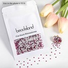 image:imagebeadsland 1440pcs Flat Back Crystal Rhinestones Round Gems for Nail Art and Craft Glue Fix CrystalAB SS10 2729mmFuchsia