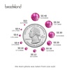 image:imagebeadsland 1440pcs Flat Back Crystal Rhinestones Round Gems for Nail Art and Craft Glue Fix CrystalAB SS10 2729mmFuchsia