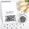 image:imagebeadsland 1440pcs Flat Back Crystal Rhinestones Round Gems for Nail Art and Craft Glue Fix CrystalAB SS10 2729mmHematite