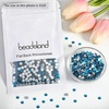 image:imagebeadsland 1440pcs Flat Back Crystal Rhinestones Round Gems for Nail Art and Craft Glue Fix CrystalAB SS10 2729mmIndicolite