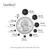image:imagebeadsland 1440pcs Flat Back Crystal Rhinestones Round Gems for Nail Art and Craft Glue Fix CrystalAB SS10 2729mmJet Hematite