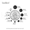image:imagebeadsland 1440pcs Flat Back Crystal Rhinestones Round Gems for Nail Art and Craft Glue Fix CrystalAB SS10 2729mmJet Hematite