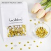 image:imagebeadsland 1440pcs Flat Back Crystal Rhinestones Round Gems for Nail Art and Craft Glue Fix CrystalAB SS10 2729mmLemon Yellow