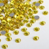 image:imagebeadsland 1440pcs Flat Back Crystal Rhinestones Round Gems for Nail Art and Craft Glue Fix CrystalAB SS10 2729mmLemon Yellow